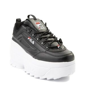 Fila Women's Black and White Chunky Sneakers